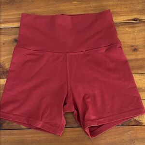 Aerie Summer Burgundy Biker Shorts